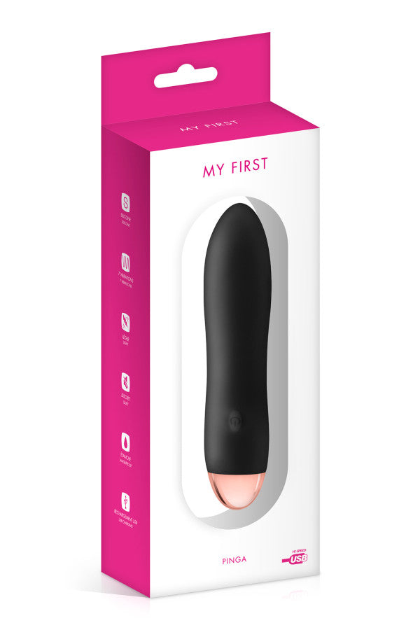Mini vibromasseur noir